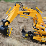 LCF 1/16 2.4GHz 16CH Multifunctional Excavator Grab RC Construction Vehicle Model with Smoke Effect - stirlingkit