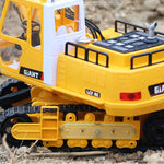 LCF 1/16 2.4GHz 16CH Multifunctional Excavator Grab RC Construction Vehicle Model with Smoke Effect - stirlingkit