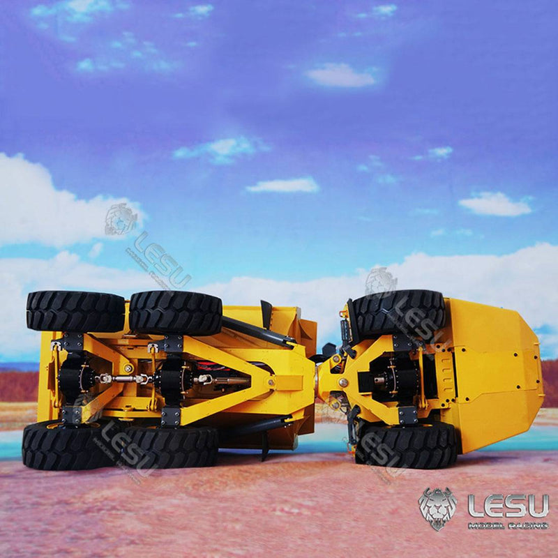 LESU AT60H 1/16 6WD Full Metal Hydraulic Articulated RC  Brushless Truck Model with light - KIT Version - stirlingkit