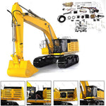 LESU C374F Hydraulic Excavator Metal Remote Control Engineering Truck Vehicle 1/14 PNP with Electronic Equipment - stirlingkit