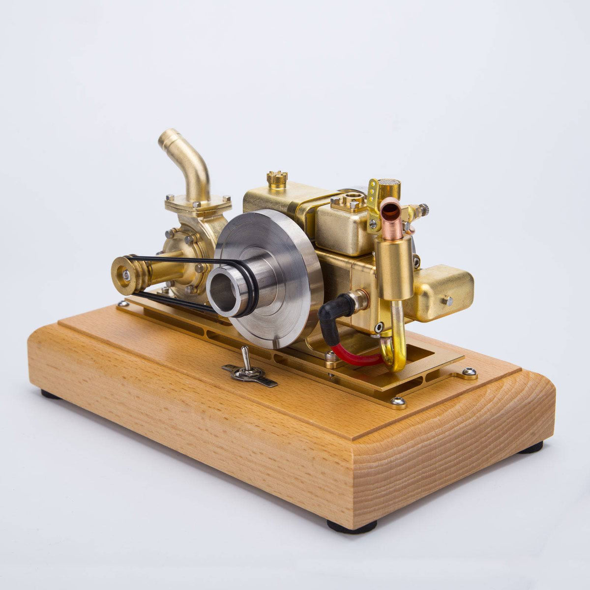M12 Mini OHV Pushrod Gasoline Model Engine with Impeller Water Pump P70 - stirlingkit