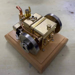 M12C Mini Gasoline 3.2cc Water Cooled 2-Cylinder 4 Stroke Petrol Engine Model Desktop Toy - stirlingkit