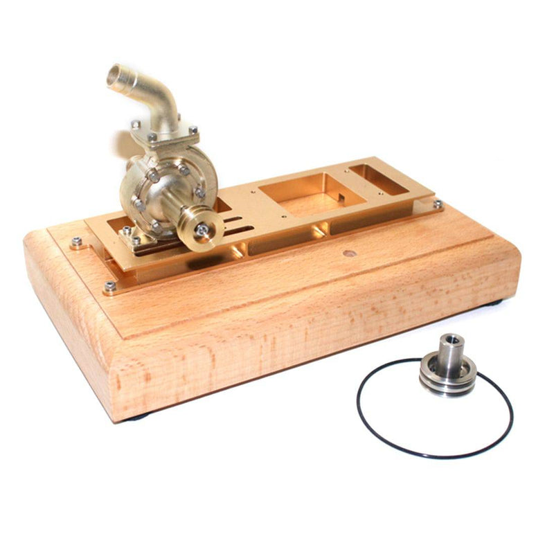 M16 Wooden Base with Water Pump Upgrade Kit for M16C Mini Vertical Gasoline Engine - stirlingkit