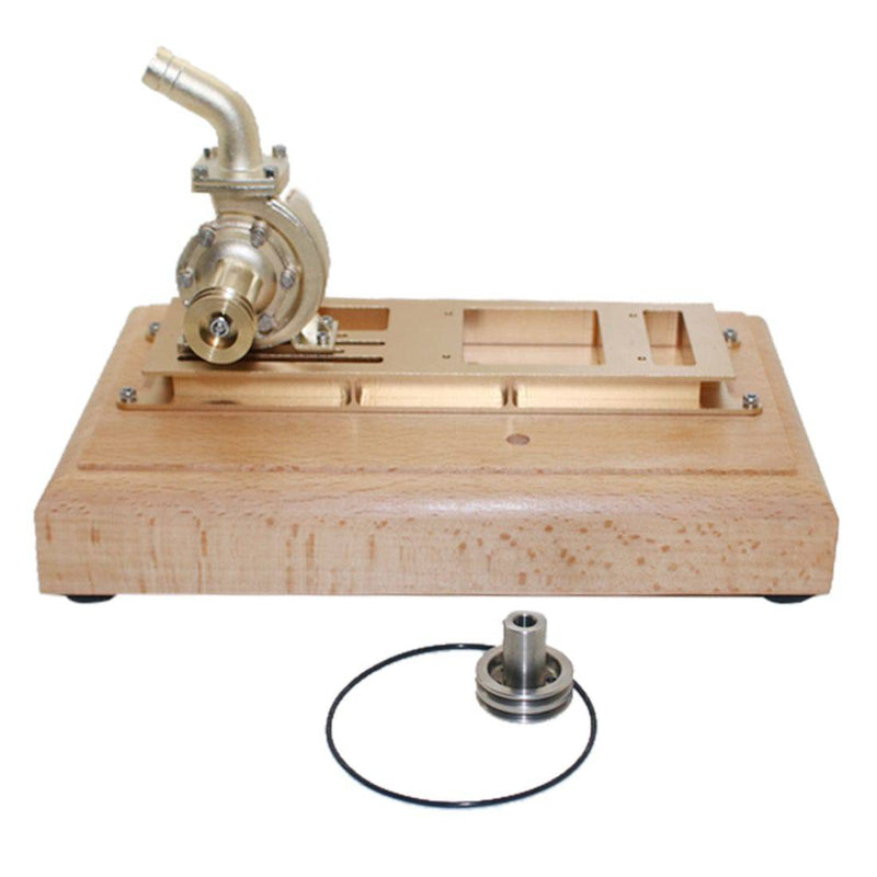 M16 Wooden Base with Water Pump Upgrade Kit for M16C Mini Vertical Gasoline Engine - stirlingkit