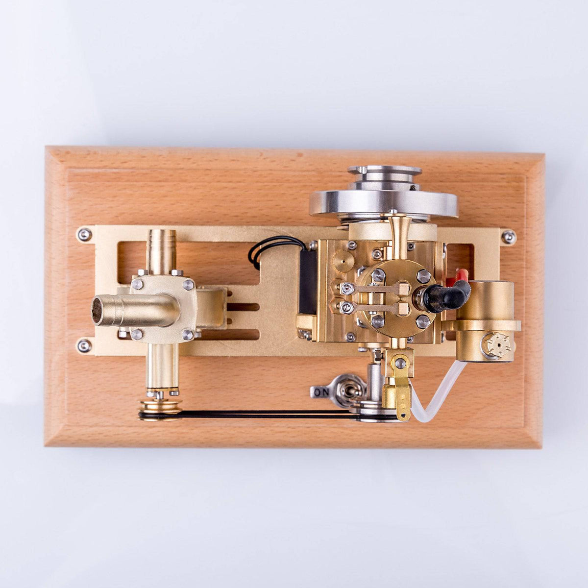 M16C Air-cooled Single-cylinder 4-strokes Mini Vertical Gasoline Speed-controlled IC Engine Model with Water Vane Pump - stirlingkit