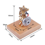 M19 1.6cc SAM Hit and Miss Vertical 4 Stroke Mini Gasoline ICE Engine with Flyball Governor - stirlingkit
