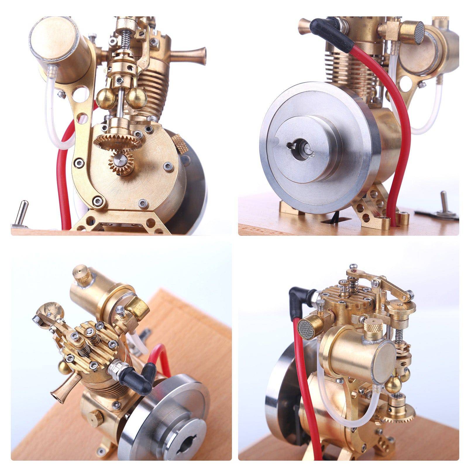 M19 1.6cc SAM Hit and Miss Vertical 4 Stroke Mini Gasoline ICE Engine ...