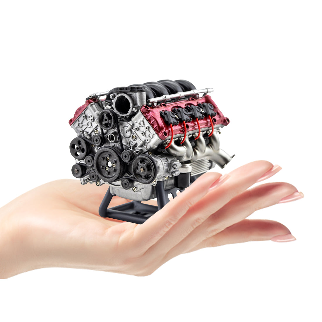 Homemade Racing V8 Engine MAD RC DIY V8 Engine Model Kit for Capra VS4-10 Pro - Build Your Own V8 ...