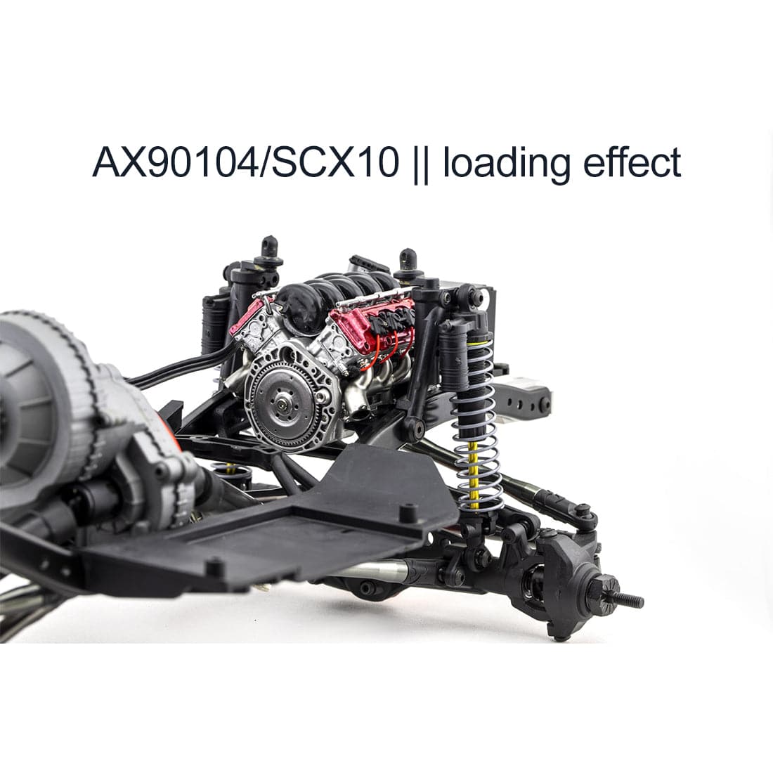 MAD RC V8 Engine Bracket for AX90104 SCX10Ⅱ Model Car - Stirlingkit