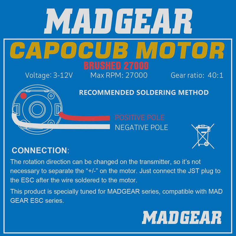 MAGGEAR 27000 Motor 30A ESC Kit CAPO CUB2 1:18 RC Car OP Upgrade - stirlingkit