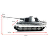 MATO 1/16 German Tiger King Tank Full Metal Unpainted RC Model With Shooting Fuction - stirlingkit
