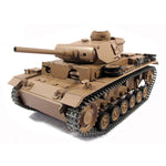 MATO 1:16 WWII German Panzer III Full Metal Remote Control Military Tank Model -  Shot Version - stirlingkit