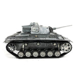 MATO 1:16 WWII German Panzer III Full Metal Remote Control Military Tank Model -  Shot Version - stirlingkit