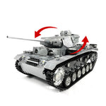 MATO 1:16 WWII German Panzer III Full Metal Remote Control Military Tank Model -  Shot Version - stirlingkit