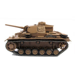 MATO 1:16 WWII German Panzer III Full Metal Remote Control Military Tank Model -  Shot Version - stirlingkit
