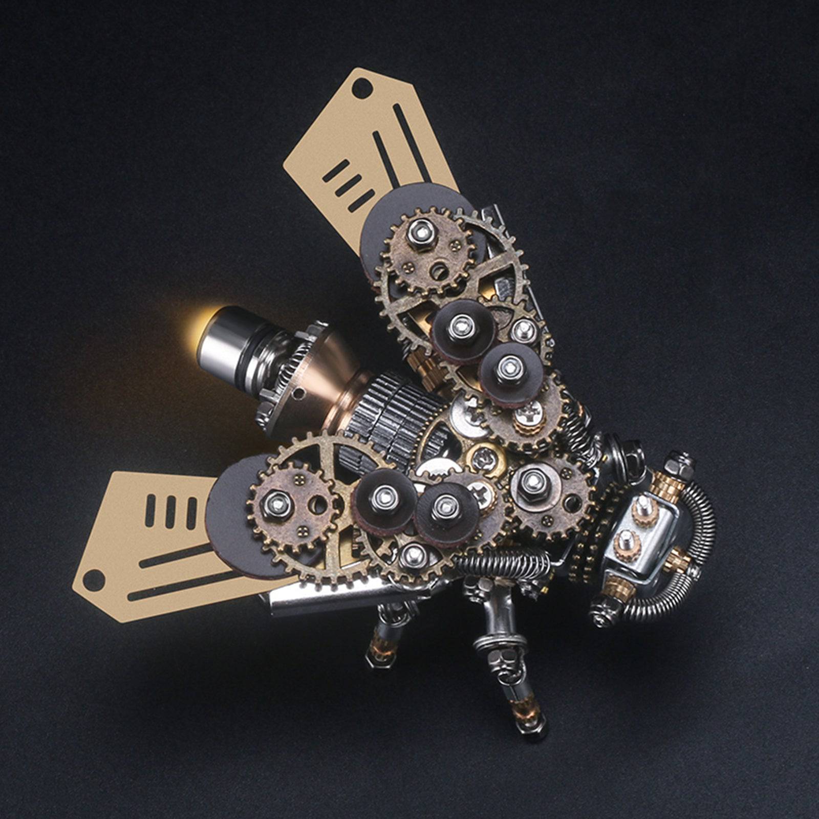 Firefly Rings Mecanic Mechanical Firefly DIY Assembly Model With Rotating Base - Stirlingkit