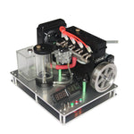 Metal Fixed Base with Water Cooling Kits for Inline 4 Cylinder Watercooled Gasoline Engine - stirlingkit