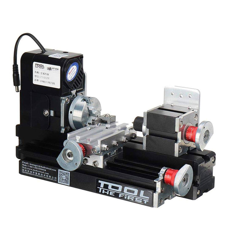 Machine Making Kits Metal Lathe MachiningTool Assembly Model Kits with Base - Stirlingkit