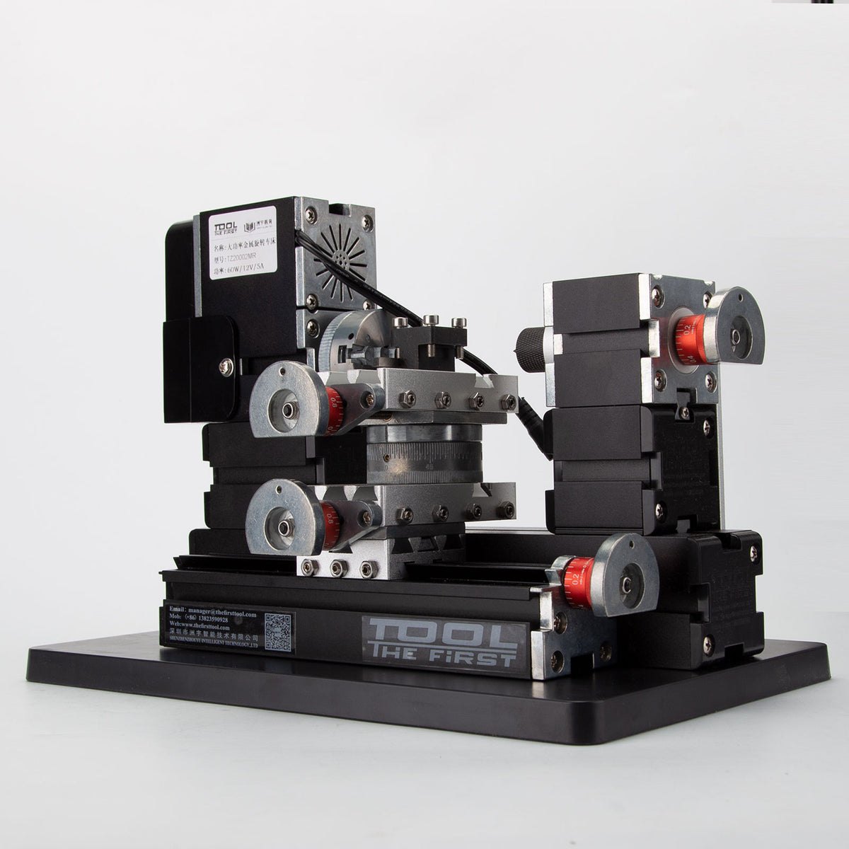 Metal Lathe MachiningTool Assembly Model Kits with Base - stirlingkit
