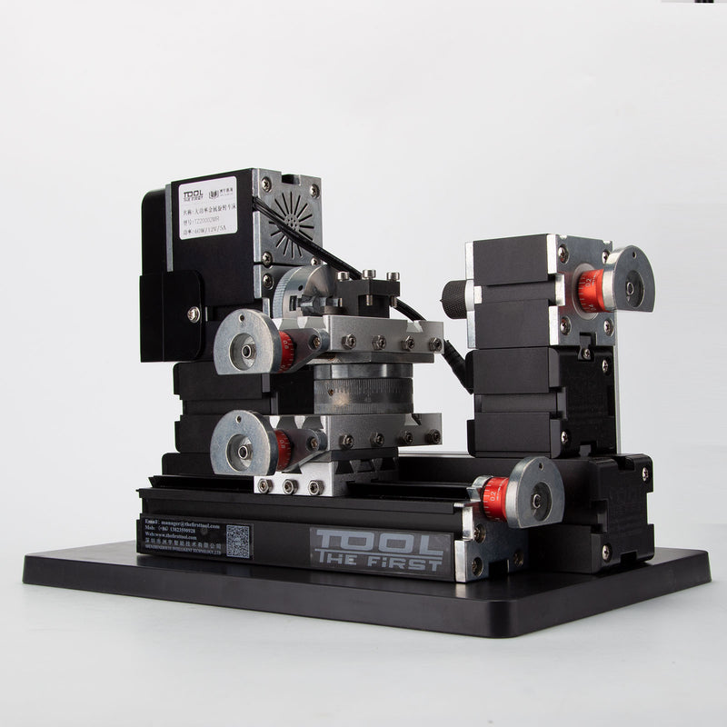 Metal Lathe MachiningTool Assembly Model Kits with Base - stirlingkit