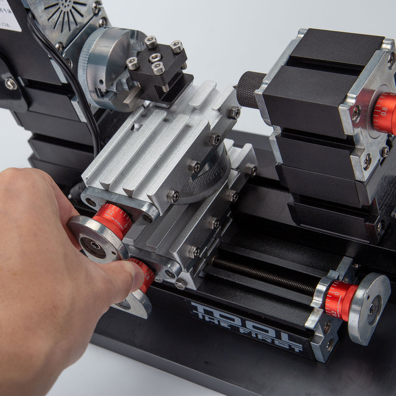 Metal Lathe MachiningTool Assembly Model Kits with Base - stirlingkit