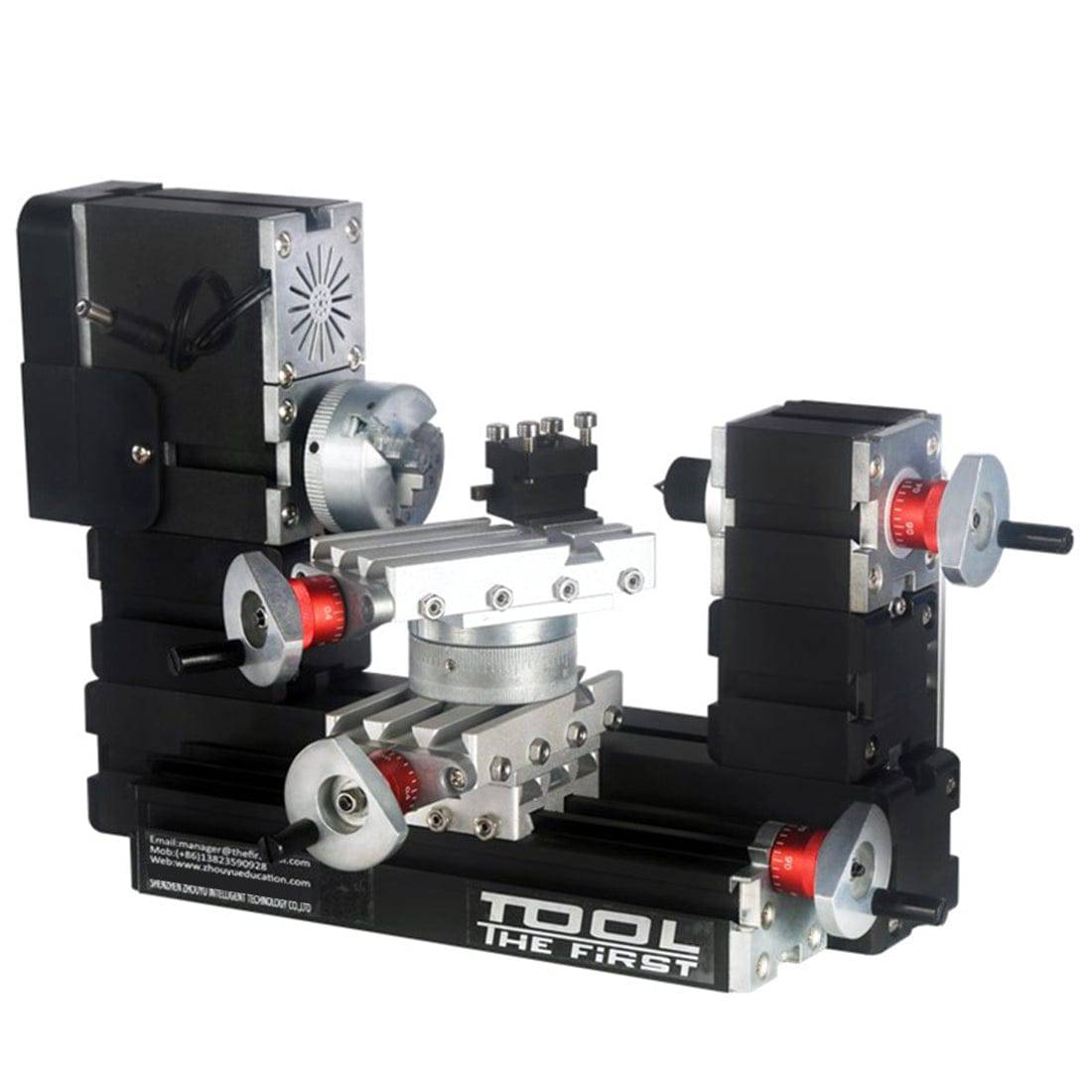Metal Lathe MachiningTool Assembly Model Kits with Base - stirlingkit