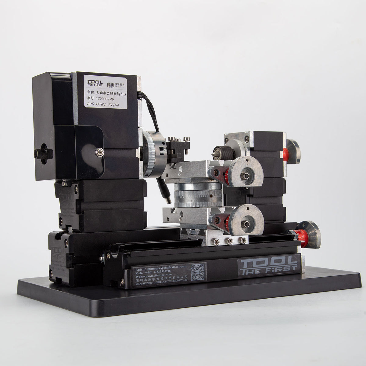 Metal Lathe MachiningTool Assembly Model Kits with Base - stirlingkit