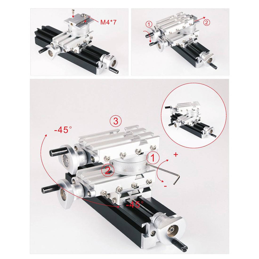 Metal Lathe MachiningTool Assembly Model Kits with Base - stirlingkit