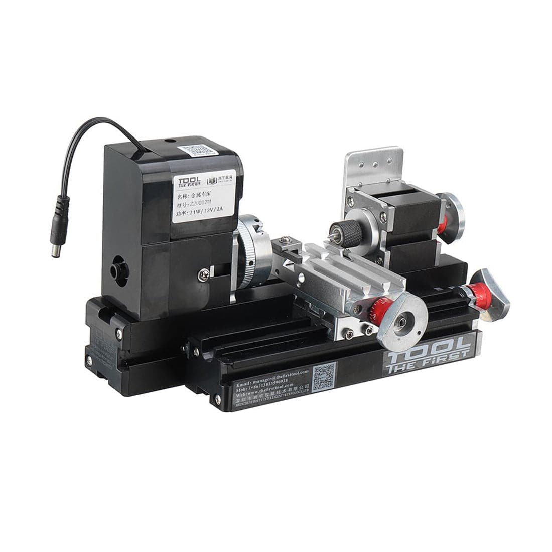Metal Lathe MachiningTool Assembly Model Kits with Base - stirlingkit