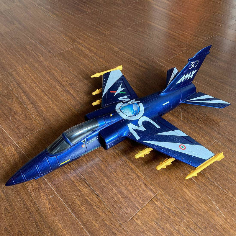 Mini AMX  EPO RC EDF Jet Fighter 500mm Wingspan Hand Throwing Aircraft Plane PNP - Blue - stirlingkit