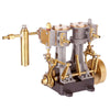 Brass 2 Cylinders Mini Reciprocating Steam Engine with Reversing Gear for RC Ship Boat - stirlingkit