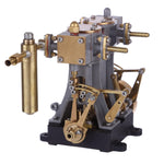 Brass 2 Cylinders Mini Reciprocating Steam Engine with Reversing Gear for RC Ship Boat - stirlingkit