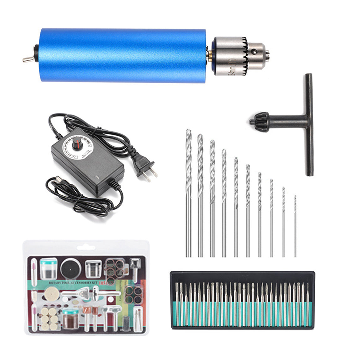 Mini Electric Drill Grinder Engraving Pen Tool Set for Engine Model - stirlingkit