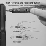 Mini Electric Screwdriver Precision Repair Tool Kit for Model Engine 34-in-1 - stirlingkit