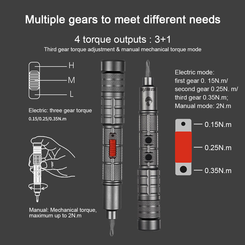 Mini Electric Screwdriver Precision Repair Tool Kit for Model Engine 34-in-1 - stirlingkit