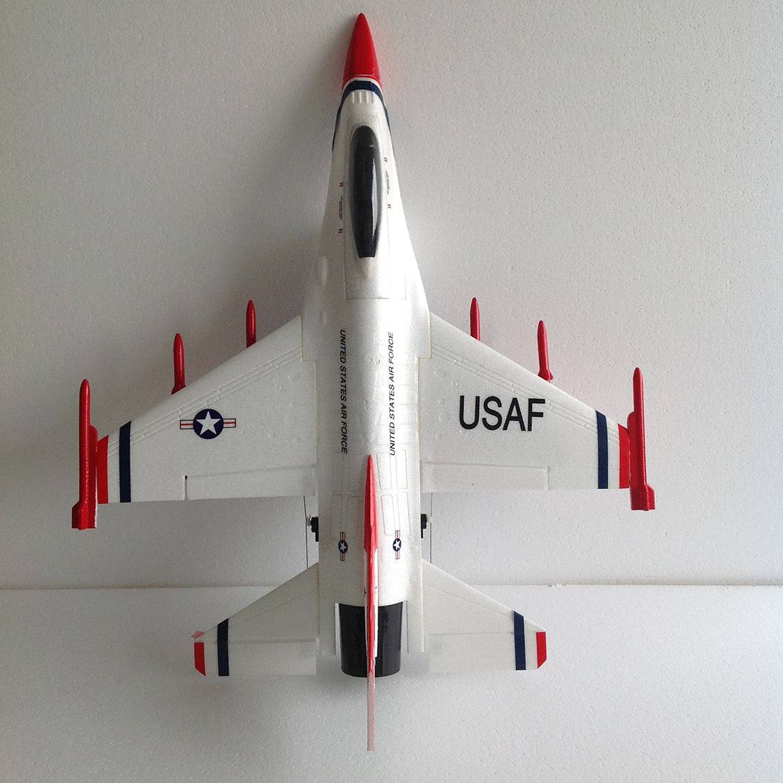 Mini F-16 PNP RC EPO Bypass Fighter Aircraft Hand Throwing - White - stirlingkit