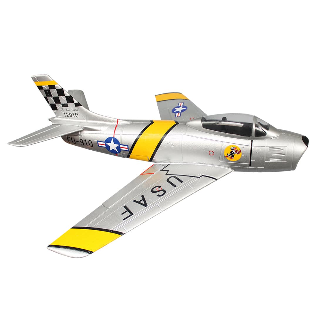 Mini F86 PNP RC Airplane Bypass Fighter 50mm Hand Throwing EPO - Silver - stirlingkit
