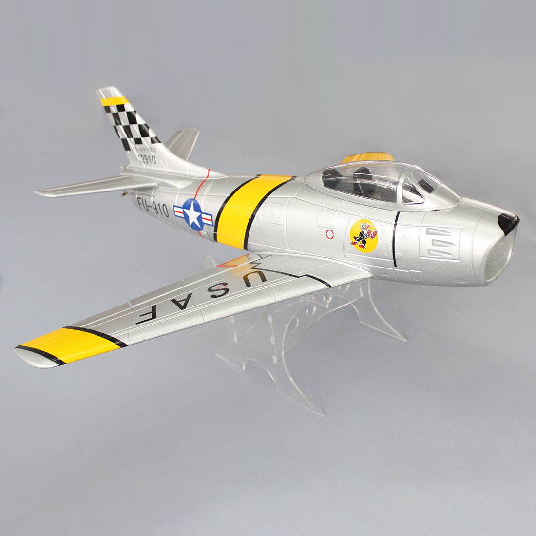 Mini F86 PNP RC Airplane Bypass Fighter 50mm Hand Throwing EPO - Silver - stirlingkit