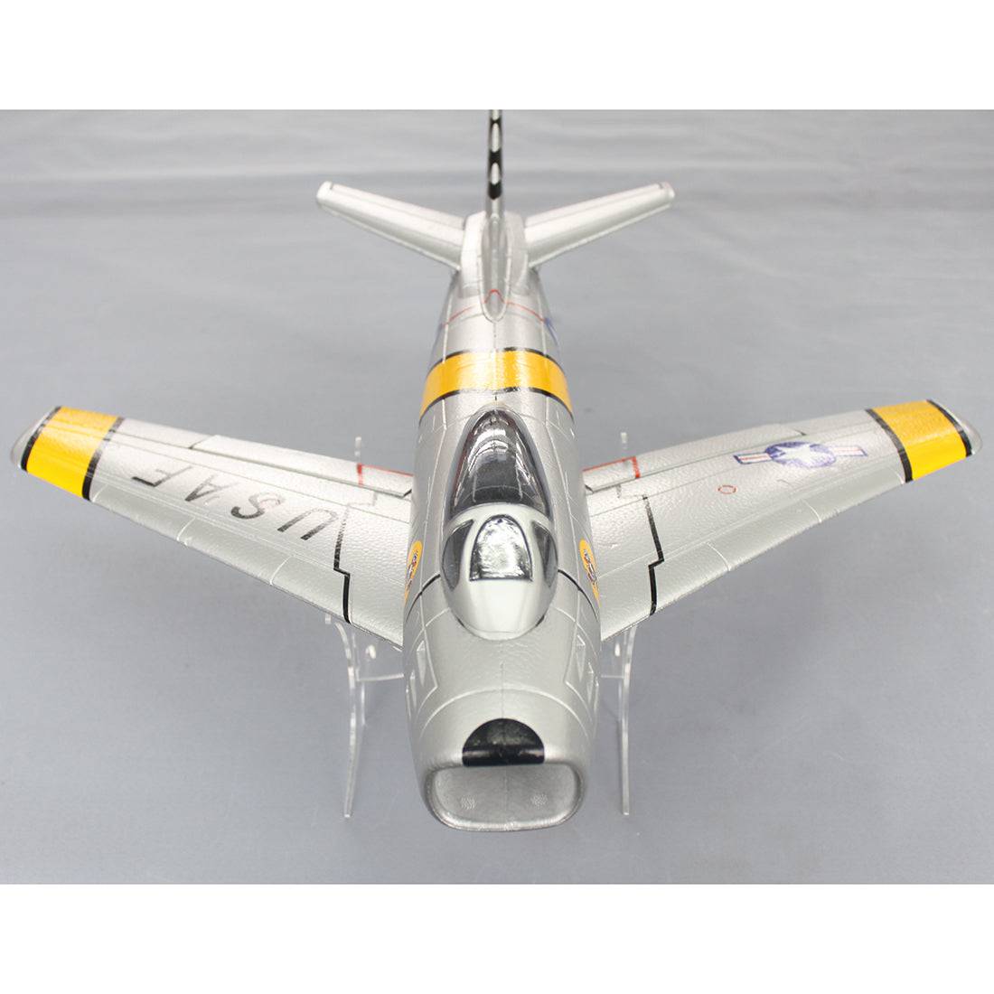 Mini F86 PNP RC Airplane Bypass Fighter 50mm Hand Throwing EPO - Silver - stirlingkit