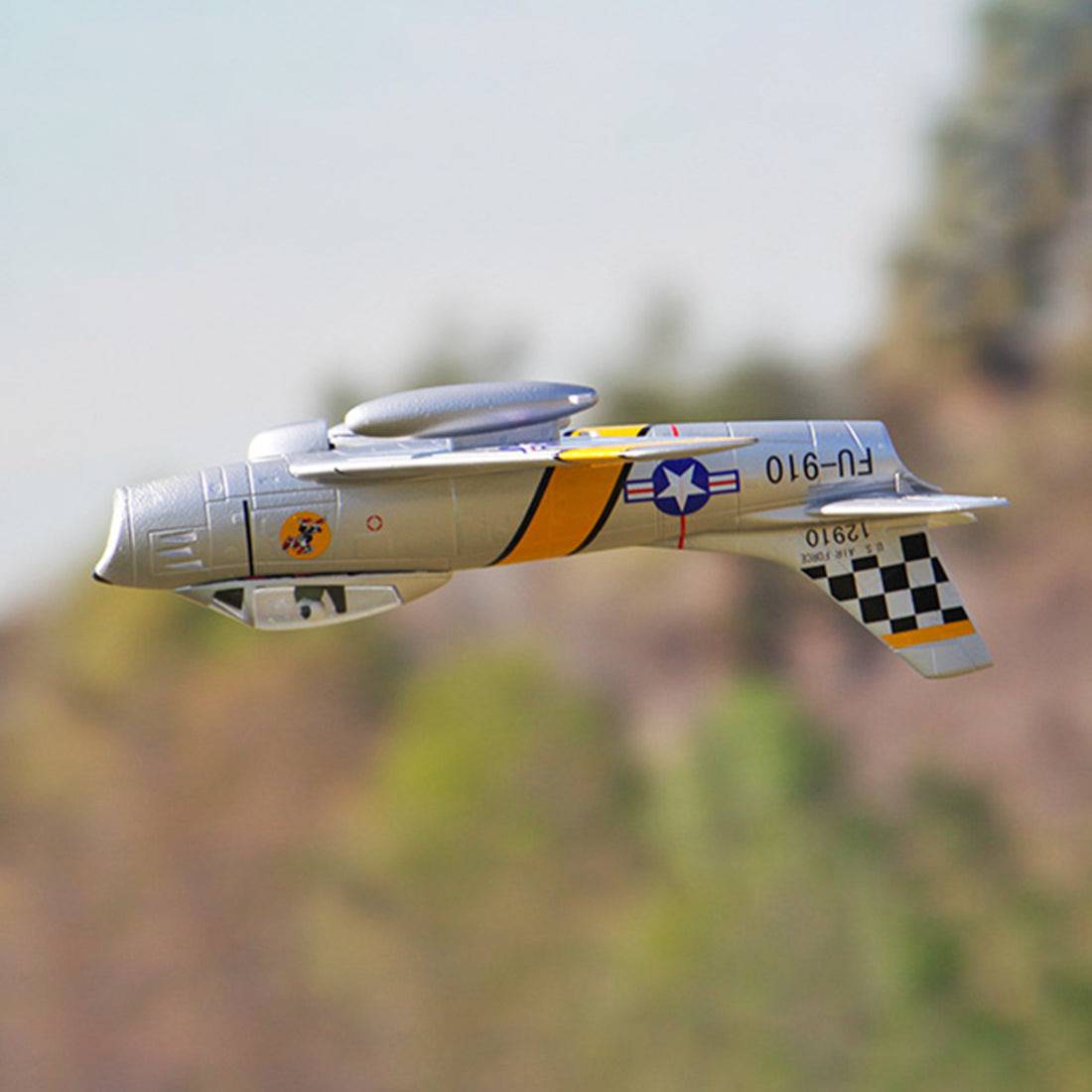 Mini F86 FU910 RC EPO Bypass Airplane  Fighter Hand Throwing RTF - Silver - stirlingkit