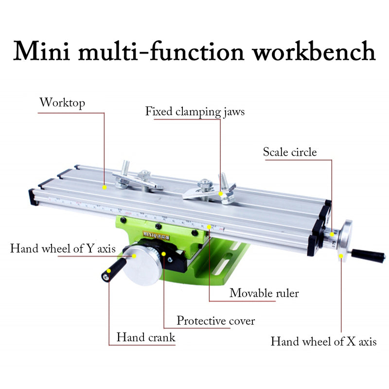 Mini Milling Machine for Model Engineer High-precision Multifunctional Working Table Tools - stirlingkit