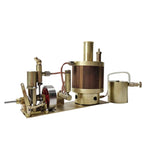 Mini Single-cylinder Steam Engine Set with Boiler for 50cm Ship Model - stirlingkit