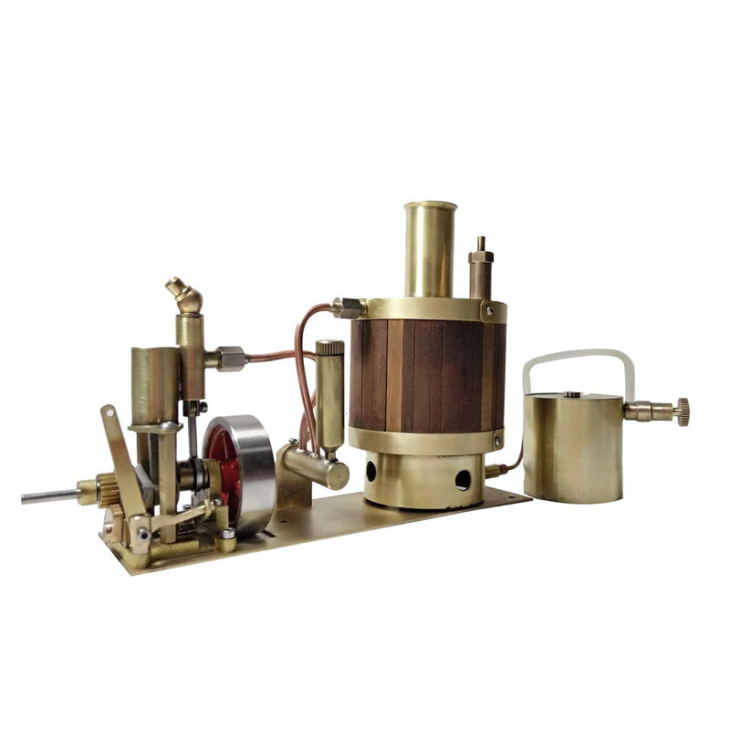 Mini Single-cylinder Steam Engine Set with Boiler for 50cm Ship Model - stirlingkit