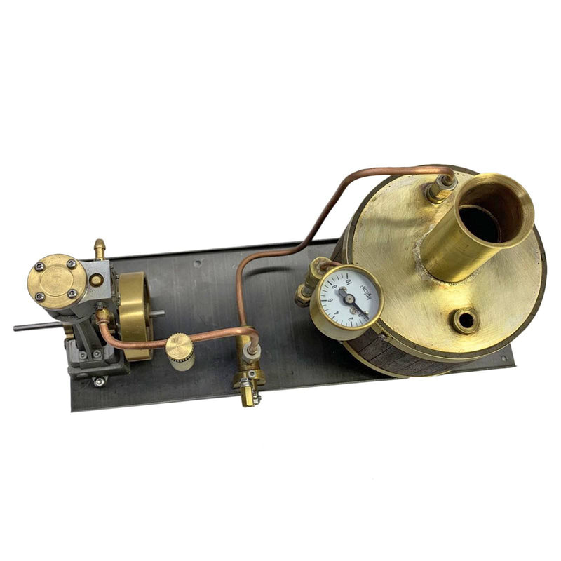 Mini Single-cylinder Stirling Steam Engine with Boiler for 50-100cm Ship - stirlingkit