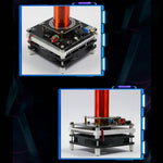 Mini Tesla Coil Plasma Speaker Music with 220V to 24V Power Supply - US Plug - stirlingkit