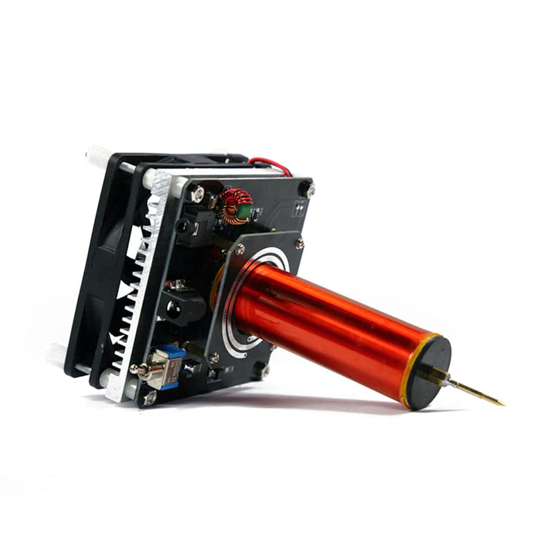 Mini Tesla Coil Plasma Speaker Music with 220V to 24V Power Supply - US Plug - stirlingkit