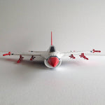 Mini White F16 RTF Fighter Hand Throwing EPO Bypass Aircraft - stirlingkit