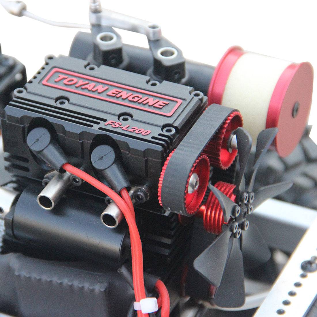 Modified Toyan FS-L200 1/10 2.4G 4CH Nitro Offroad Crawler Vehicle RC Car without Car Shell- RTR Version - stirlingkit