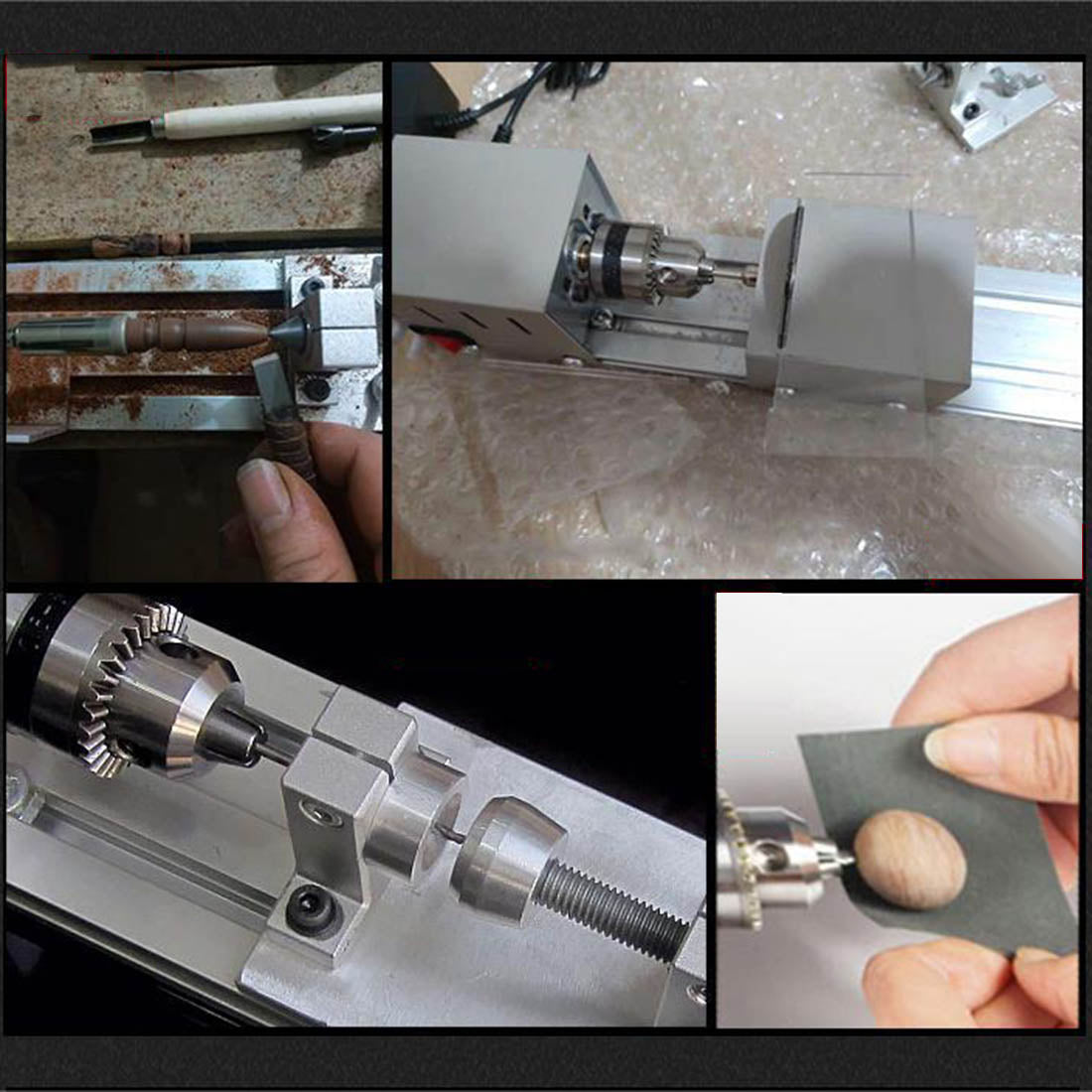 Multifunctional Electric Mini Desktop Lathe for Model Engine Machining Tools - stirlingkit