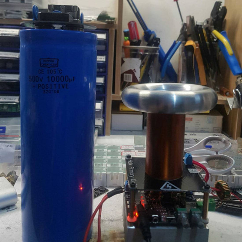 SSTC Musical Tesla Coil Artificial Lightning Maker with PCB Circuit Board Scientific Experiment Toy - stirlingkit